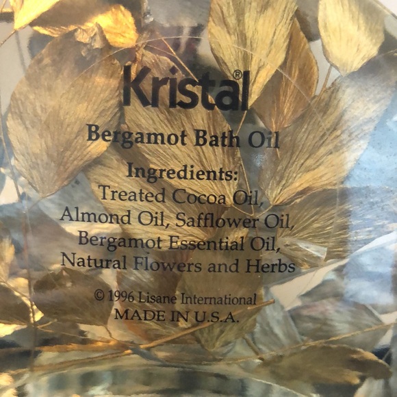 Vintage 1996 Kristal Bergamot Bath Oil - Picture 2 of 4